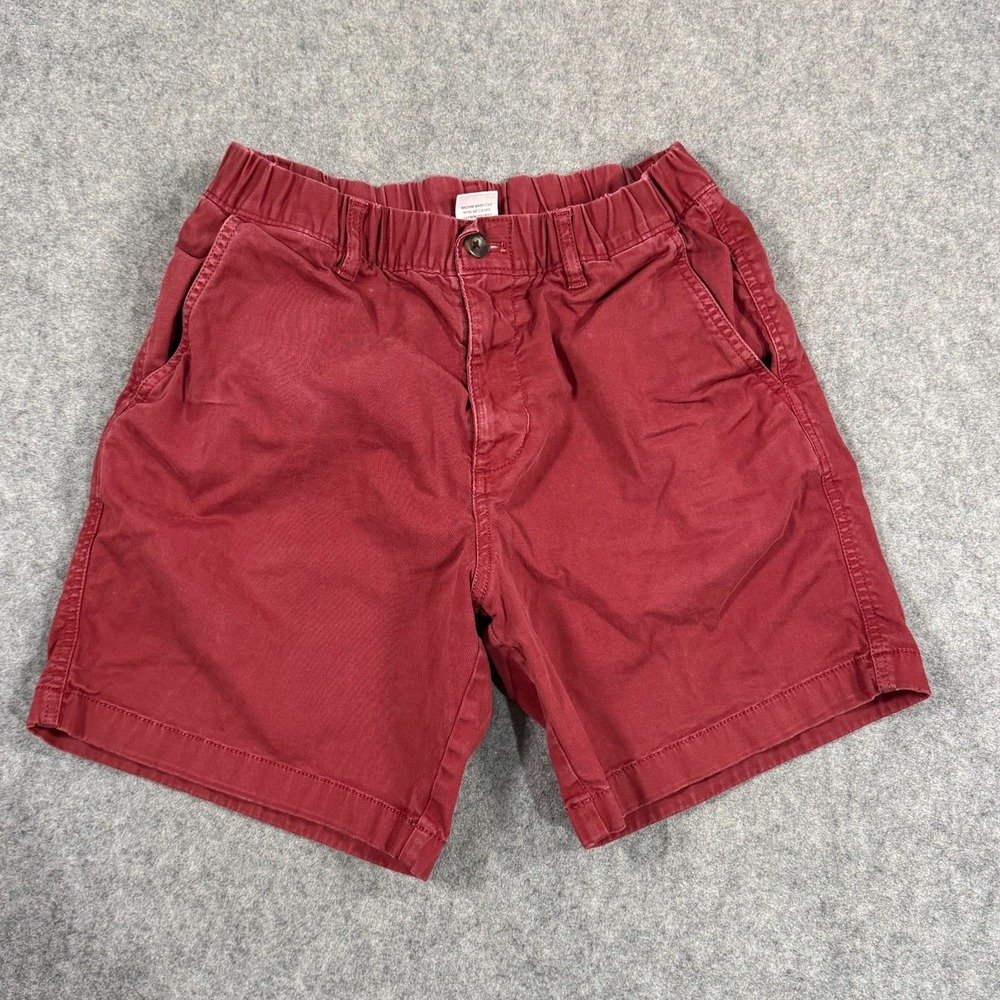 Bearbottom Red Stretch Cotton Flat Front 7" Chino Shorts Men's Size Medium